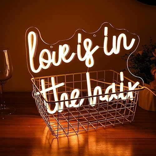 Miniatura 2 de Letrero de neón con texto en inglés "Love is in the Hair", luz de neón para el cabello, luz LED blanca de neón para barberos, salón de belleza,