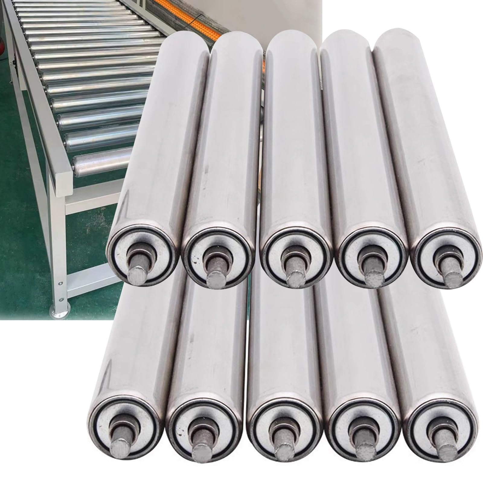Rouleaux de convoyeur en acier pour moderniser le tri des colis en atelier commercial