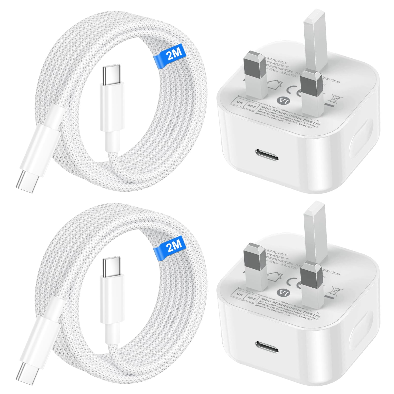 pumsan Google Pixel Fast Charger, 20W USB Type C Plug and 2M Charging Cable for Google Pixel 10/10 Pro/10 Pro XL/10 Pro Fold/9/9 Pro/9 Pro XL/9 Pro Fold/8 Pro/8/8A/7A/7/7 Pro/6A/6/6 Pro/iPhone 17 16 — view 8