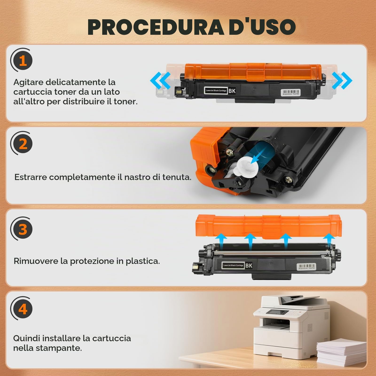 2 Pezzi TN2510XL Compatibili con Brother TN2510 TN-2510 XL Toner per Brother HLL2400DWE HLL2445DW MFCL2835DW Toner MFCL2827DW MFCL2800DW DCPL2660DW DCPL2620DW DCPL2627DW MFCL2860DWE