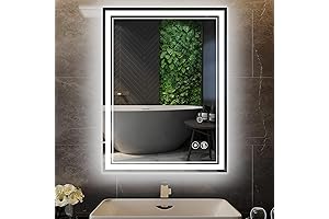 LED Bathroom Mirror 24 x 32 Inches - Advanced LED Bathroom Vanity...