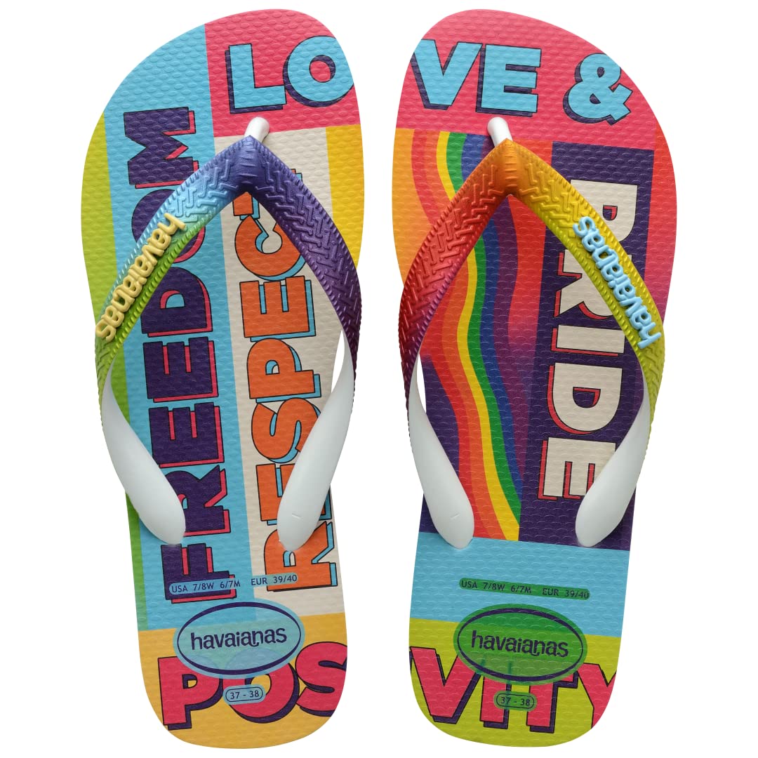 Havaianas Women's Top Pride Rainbow Flip Flop Sandal