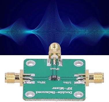 RF Mixer Module Dual Balanced | 1.5-3.8GHz Down Converter PCB for Communication/Ham Radio | 8dB Conversion Loss, 33x33mm with SMA Female Connectors
