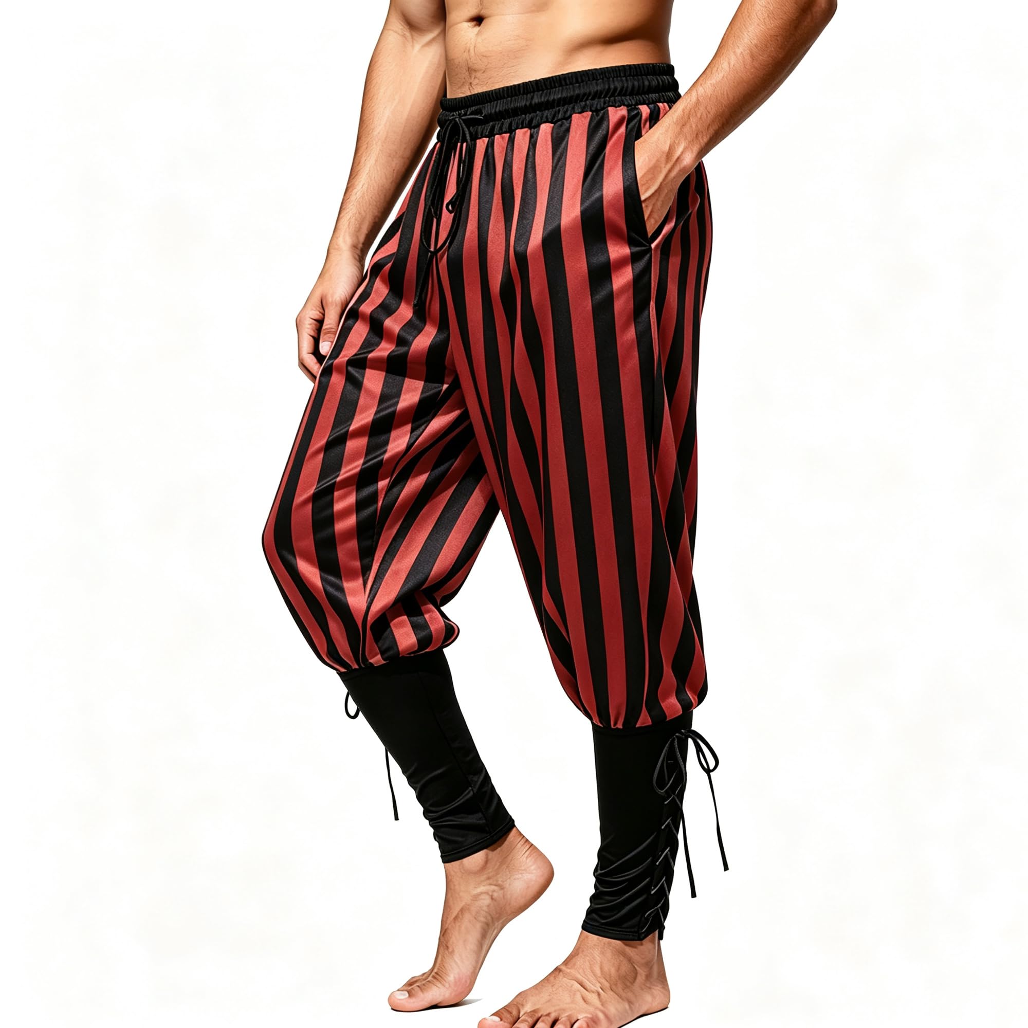 Men's Medieval Renaissance Pirate Pants Viking Ren Faire Costume