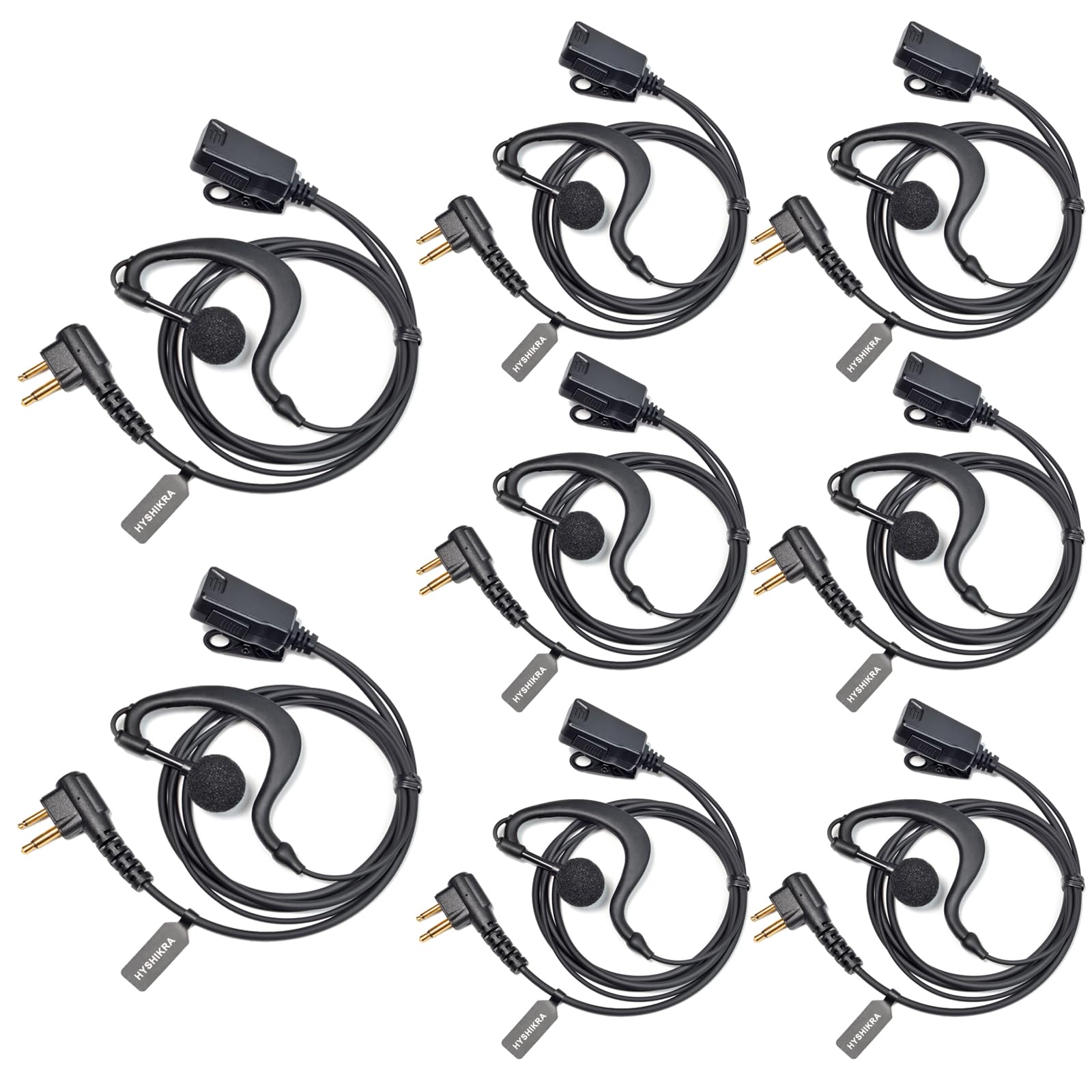 HYSHIKRA Earpiece Compatible for Motorola DP1400 CP040 GP300 GP88 Walkie Talkie Radio