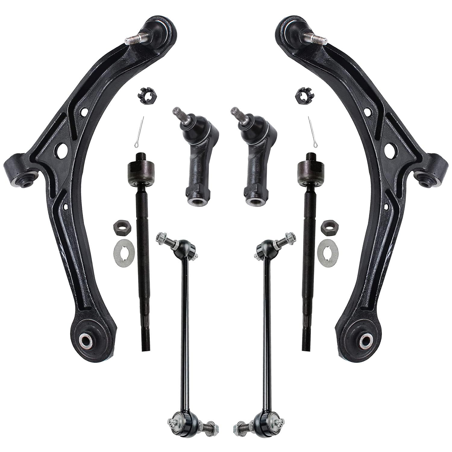 Detroit Axle - 8pc Front End Control Arms Kit for 1999 2000 2001