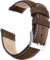 Vista 31 de Ritche Correas de Reloj de Cuero de Liberación Rápida Regalo de Navidad, Correas de Reloj Genuinas para Hombres y Mujeres, Correa de Reloj de Cuero