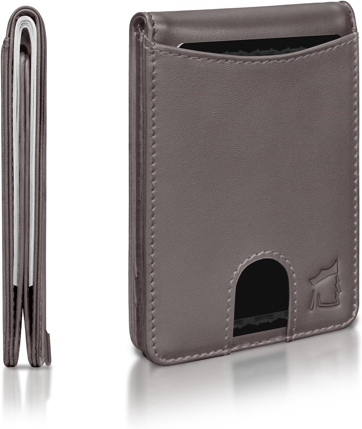 Kingly Cash Pocket Slim Wallet for Men - RFID Blocking Leather Card Holder - Minimalist Men’s Wallet for Front Pockets - Holds 1-15 Cards & Cash - Durable Italian Leather Wallets