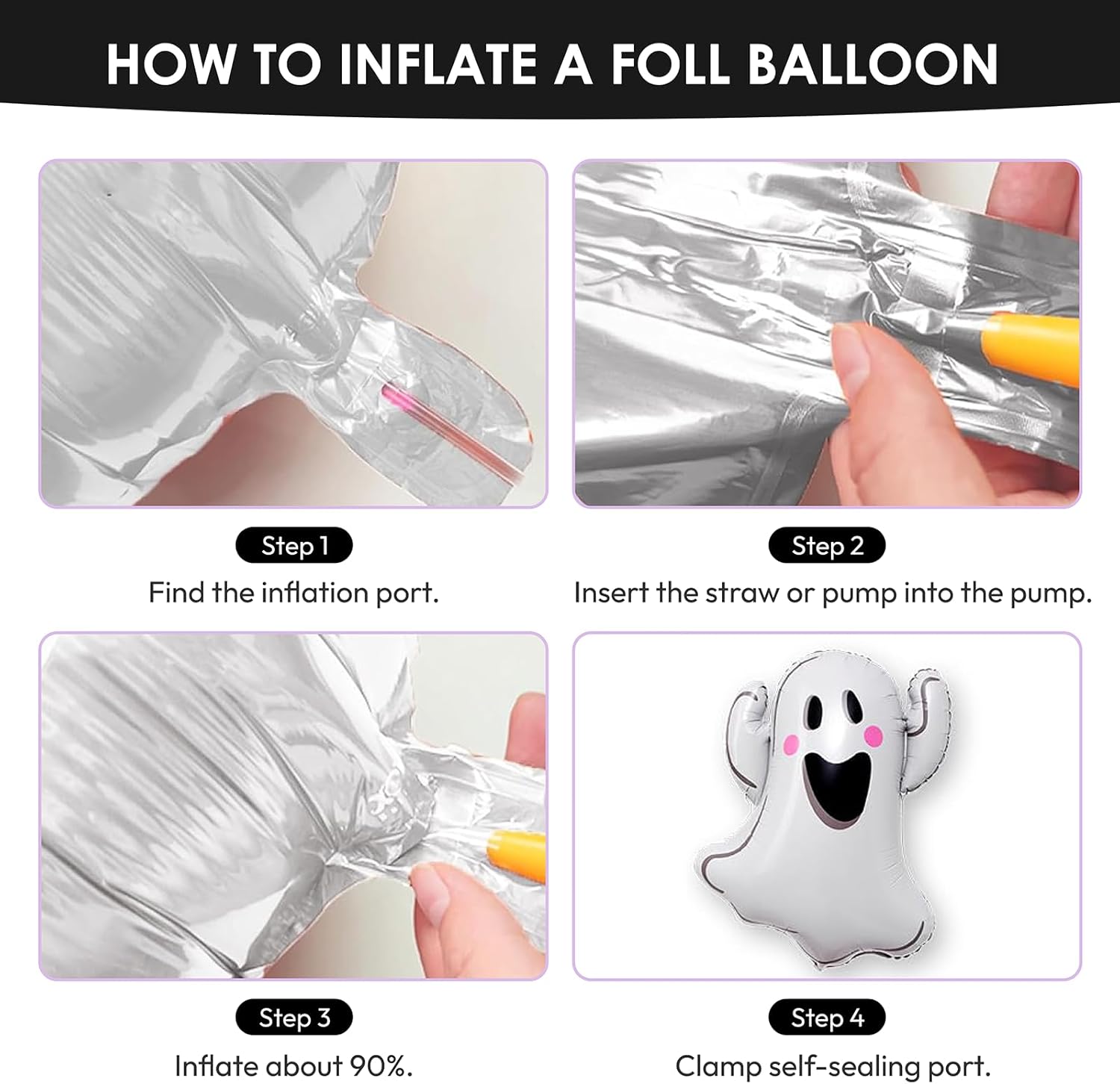 Halloween Balloon Garland Arch Kit in Pink Purple Black, Halloween Birthday Party Decorations for Girls, Cute Skull Ghost Pumpkin Balloon Set for Indoor Wall, Backdrop, Cake Table Décor - Image 7