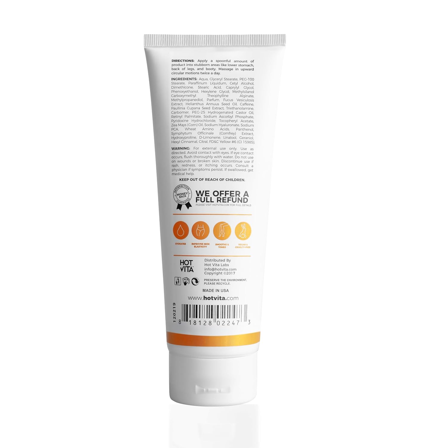 Hot Vita Smooth Body Gel – Skin-Smoothing & Firming Body Gel for a More Toned-Looking Complexion – Hydrating, Fast-Absorbing Formula with Naturally-Inspired Ingredients