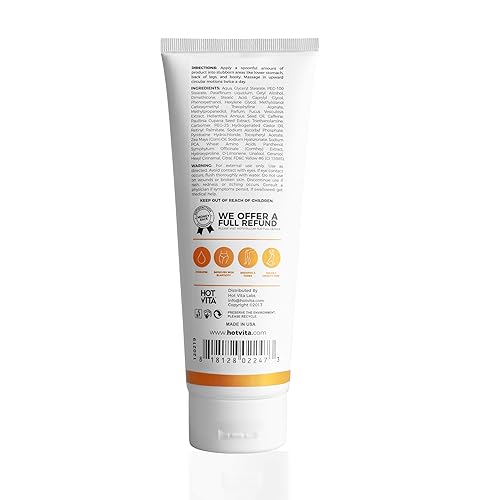 Miniatura 2 de Hot Vita Gel corporal suave, fórmula suavizante y anticelulítica para mejorar la apariencia de la piel y la tez, gel adelgazante corporal para la