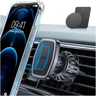 LISEN Magnetic Phone Holder for Car, Magnet Car Vent Phone Mount Holder with Ultra 6 Strong Magnets, Magnetic Car Phone Holder Mount for Car Automobile Cradles, Soporte de Telefono para carro