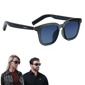 LIMU Gen 5 Smart Glasses AI Glasses with Real-Time AI Interpreter - Open-Ear Bluetooth Glasses with Speakers Volume