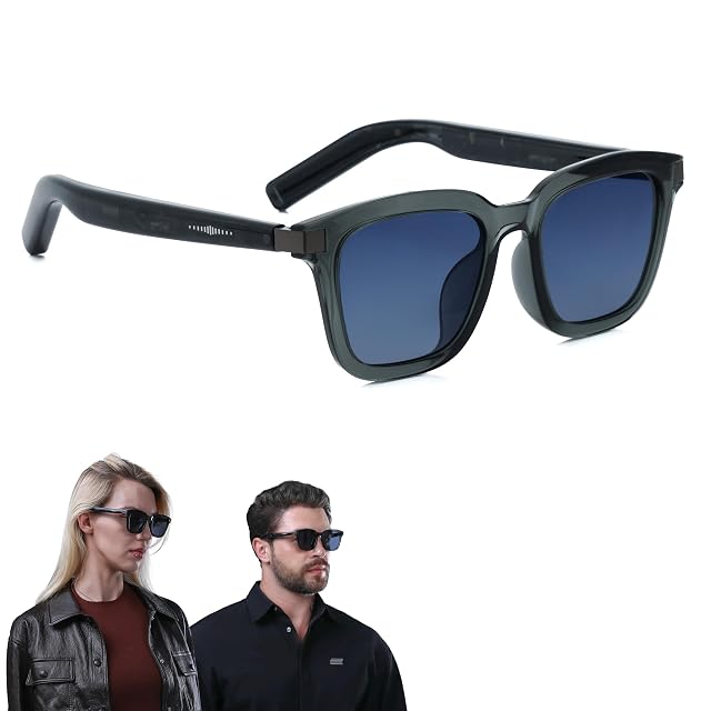 LIMU Gen 5 Smart Glasses AI Glasses with Real-Time AI Interpreter - Open-Ear Bluetooth Glasses with Speakers Volume