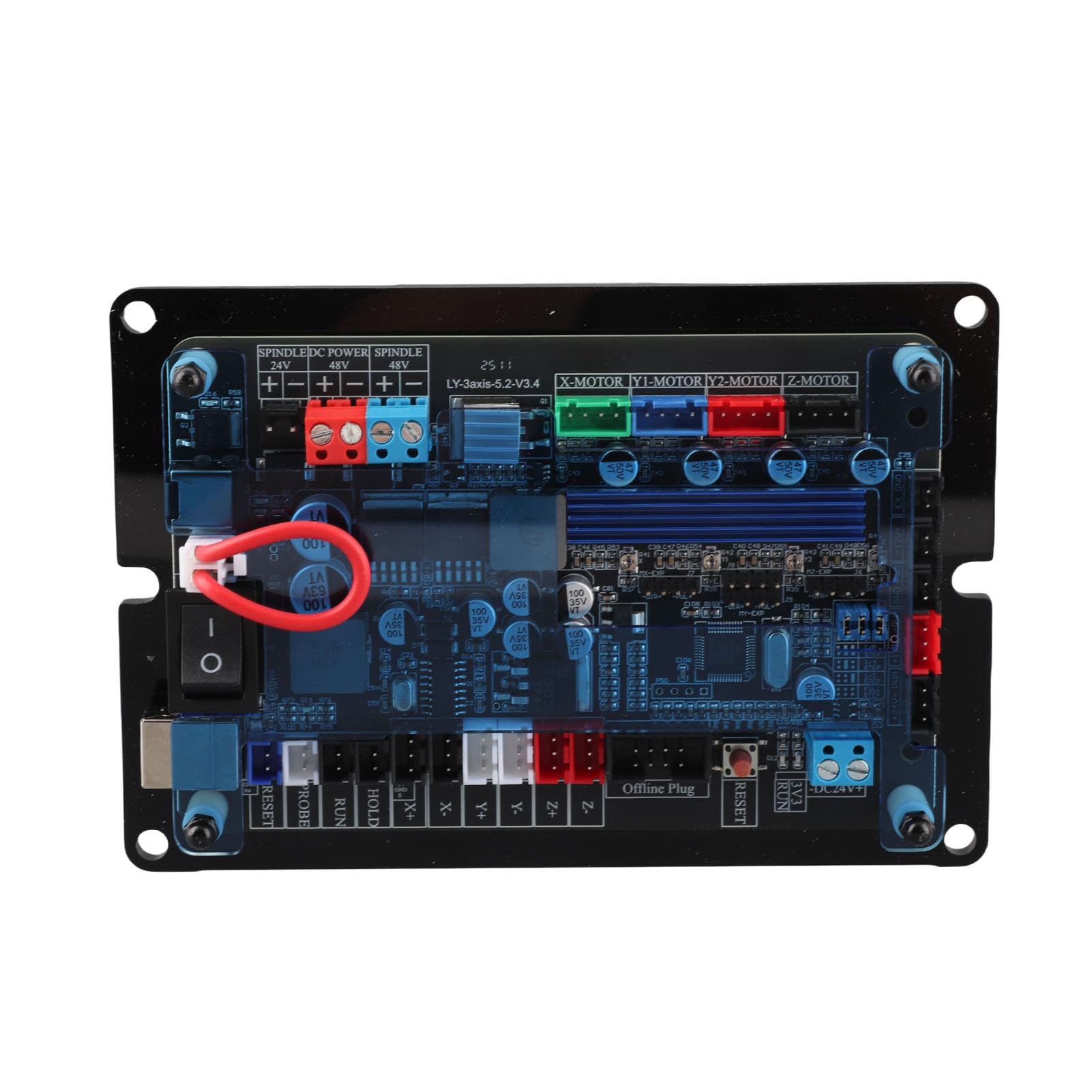 FTVOGUE Tablero Controlador GRBR de 32 Bits 3 Ejes CNC CNC Paseador del Motor del Motor Paso a Paso con la Unidad de Ejes de Doble Y para la Máquina de Grabado de la Carpintería