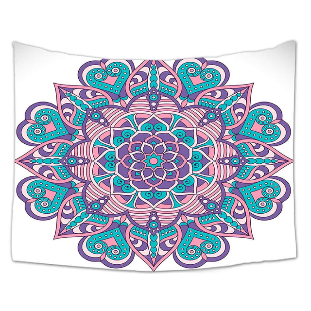 Châle tapis de yoga mandala imprimé haut de gamme et coussin de maison élégant