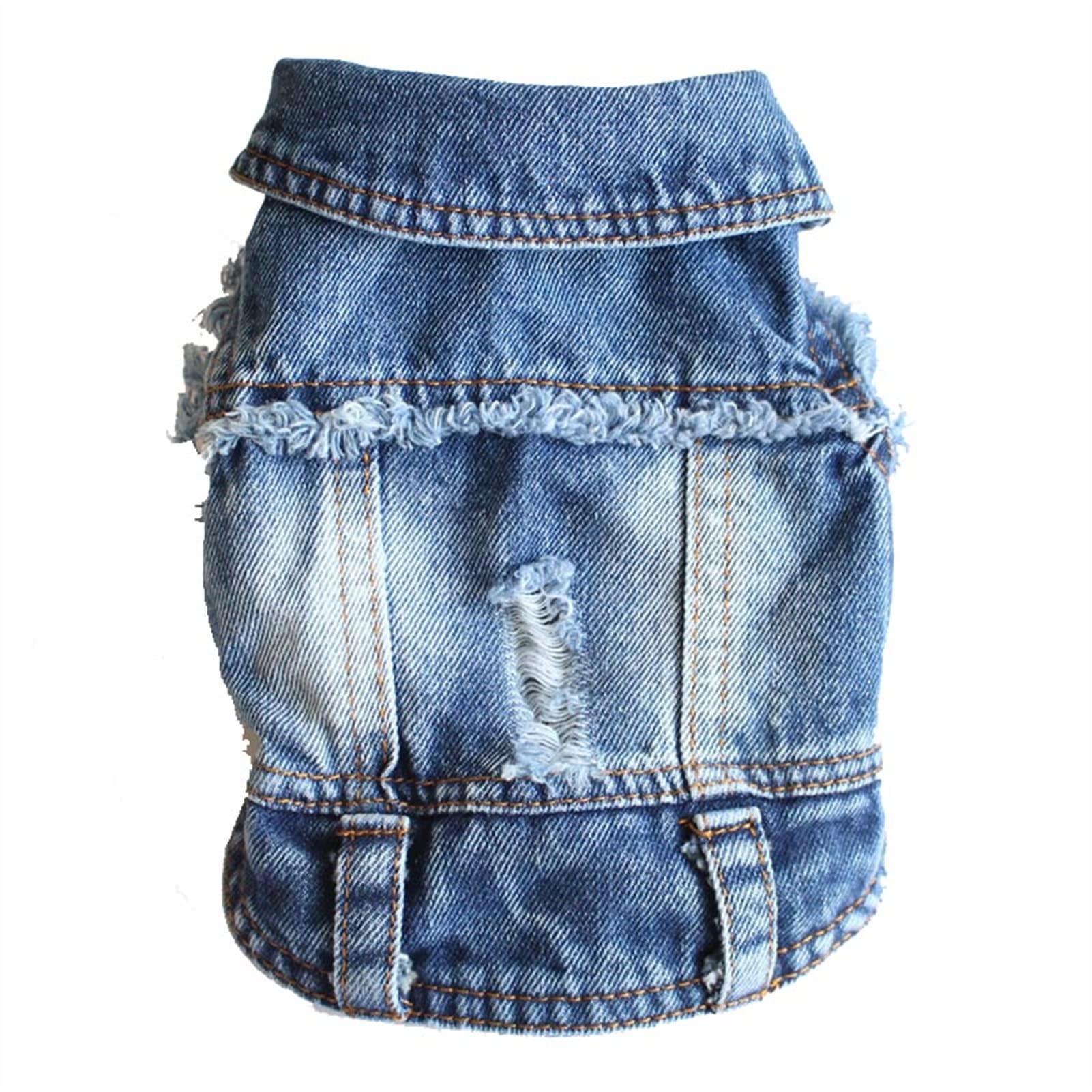 Manteau pour chiot contre le froid | Veste en jean ajustée taille XL