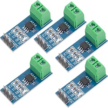 AZDelivery 5 x ACS712 Current Sensor 5A Measuring Range Module Current Sensor Compatible with Arduino Includes E-Book