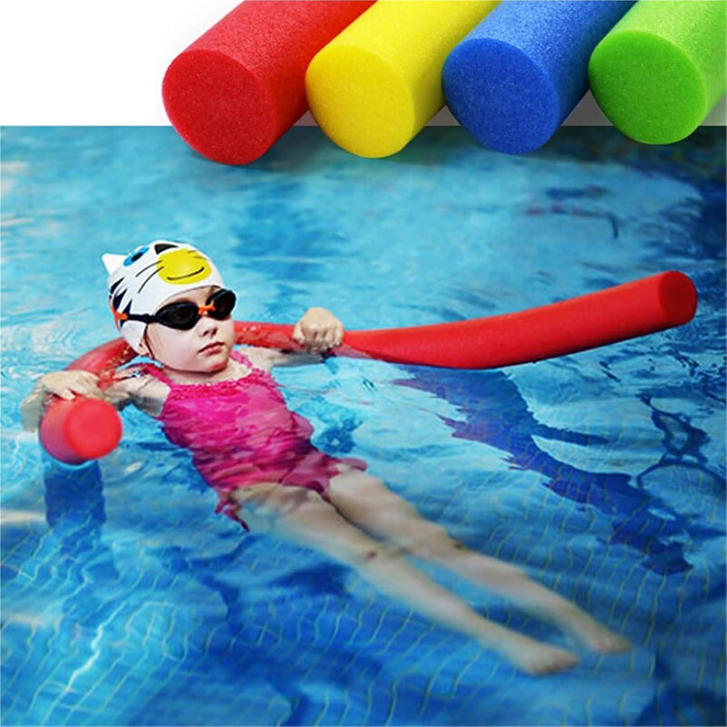 Solid Foam Rod Pool Noodle 5 Pcs Solid Swimming Floating Foam Sticks Swim Pool Noodle Water Float Aid Noodles