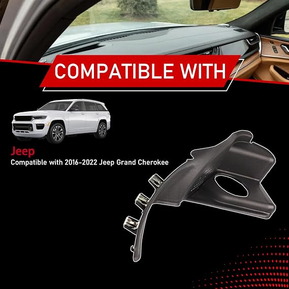 Windshield Wiper Cowl Panel Grille Compatible with Grand Cherokee | Compatible With 2016-2022 Jeep Grand Cherokee, Left And Right Front Window Cover Insert Panel, Replaces 55112951AC 55112952AC