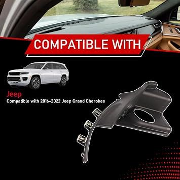 Windshield Wiper Cowl Panel Grille Compatible with Grand Cherokee | Compatible With 2016-2022 Jeep Grand Cherokee, Left And Right Front Window Cover Insert Panel, Replaces 55112951AC 55112952AC