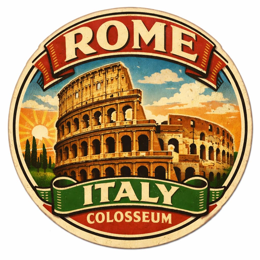 Nomad Charging Box Rome Colosseum Italy Decorative Souvenir Fridge Magnet A0024
