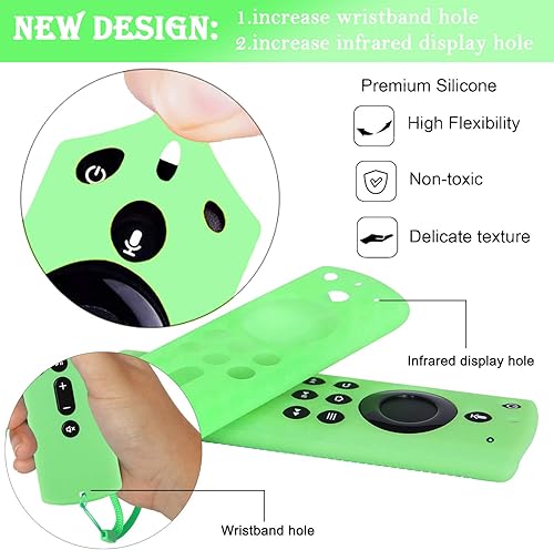 Miniatura 2 de Pinowu Firestick - Funda para mando a distancia (2 unidades) compatible con Fire TV Stick 4K Alexa Voice Remote Control (5.6 pulgadas 2 generación)