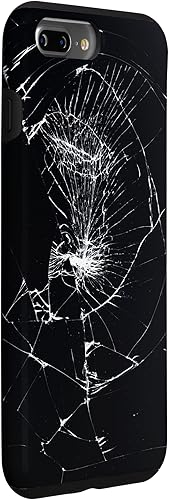 Vista 30 de iPhone 12/12 Pro - Funda negra con diseño roto falso, disuasorio de robo