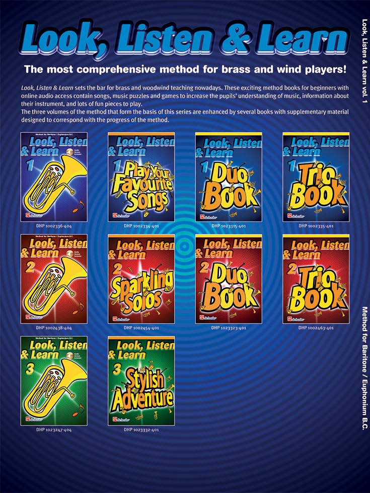 Look, Listen & Learn 1 Baritone/Euphonium BC. Comprend Enregistrement(s) en ligne