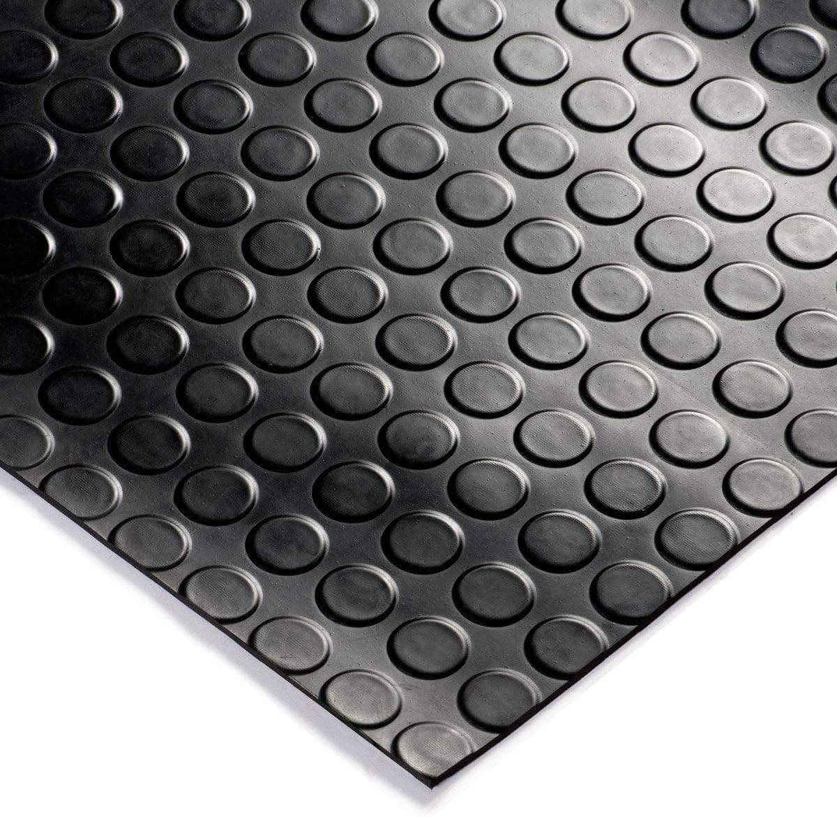 Mugar- Suelo Antidelizante Gris de 1,5 Milímetros- Recubrimiento de Suelo para Gimnasios, Talleres, Base para Electrodomésticos- PVC (1,5 x 3 Metros)