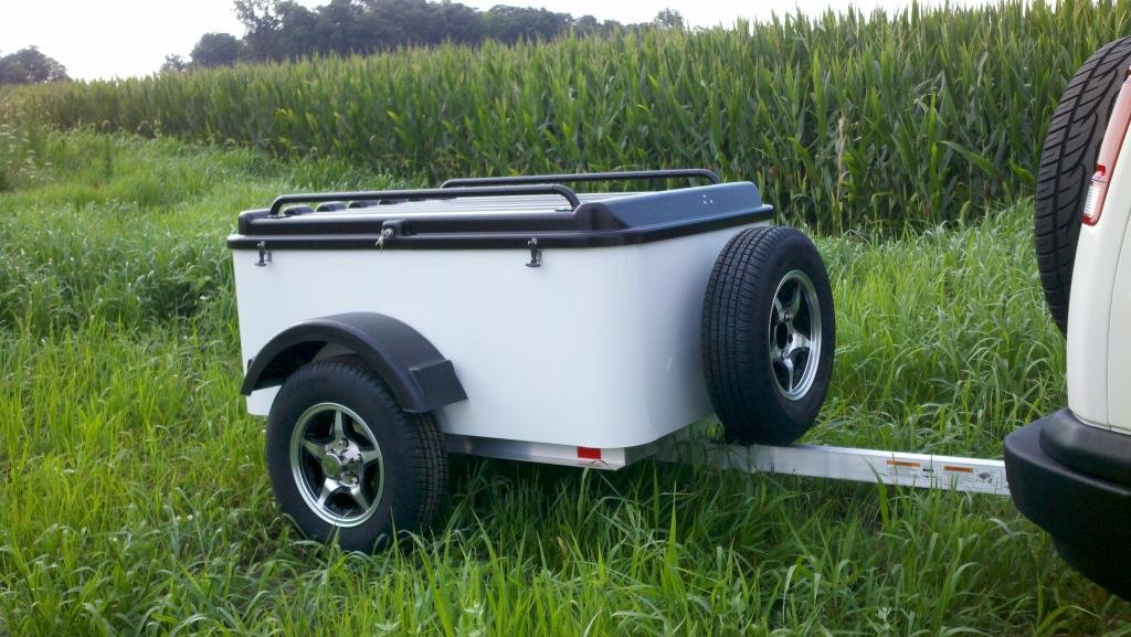 Amazon Com Hybrid Trailer Co Remolque Vacacionista Con Neumatico De Repuesto Remolque De Carga Incluido 990 Libras Bruta 30 Pies Cubicos Pewter Automotriz