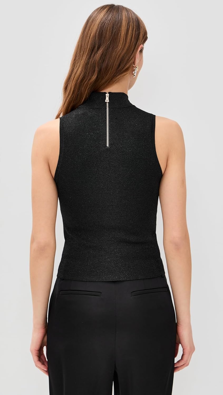 alice + olivia Women's Darcey Metallic Tank - Image 4