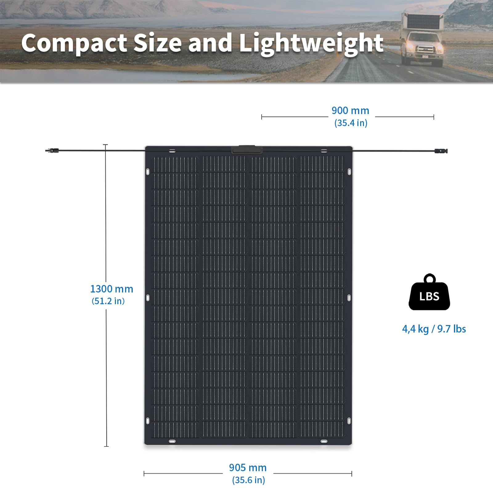 Modulo solare flessibile FIREFLY ENERGY 210W - Modulo solare monocristallino, modulo fotovoltaico, modulo solare per camper, barche, tetti