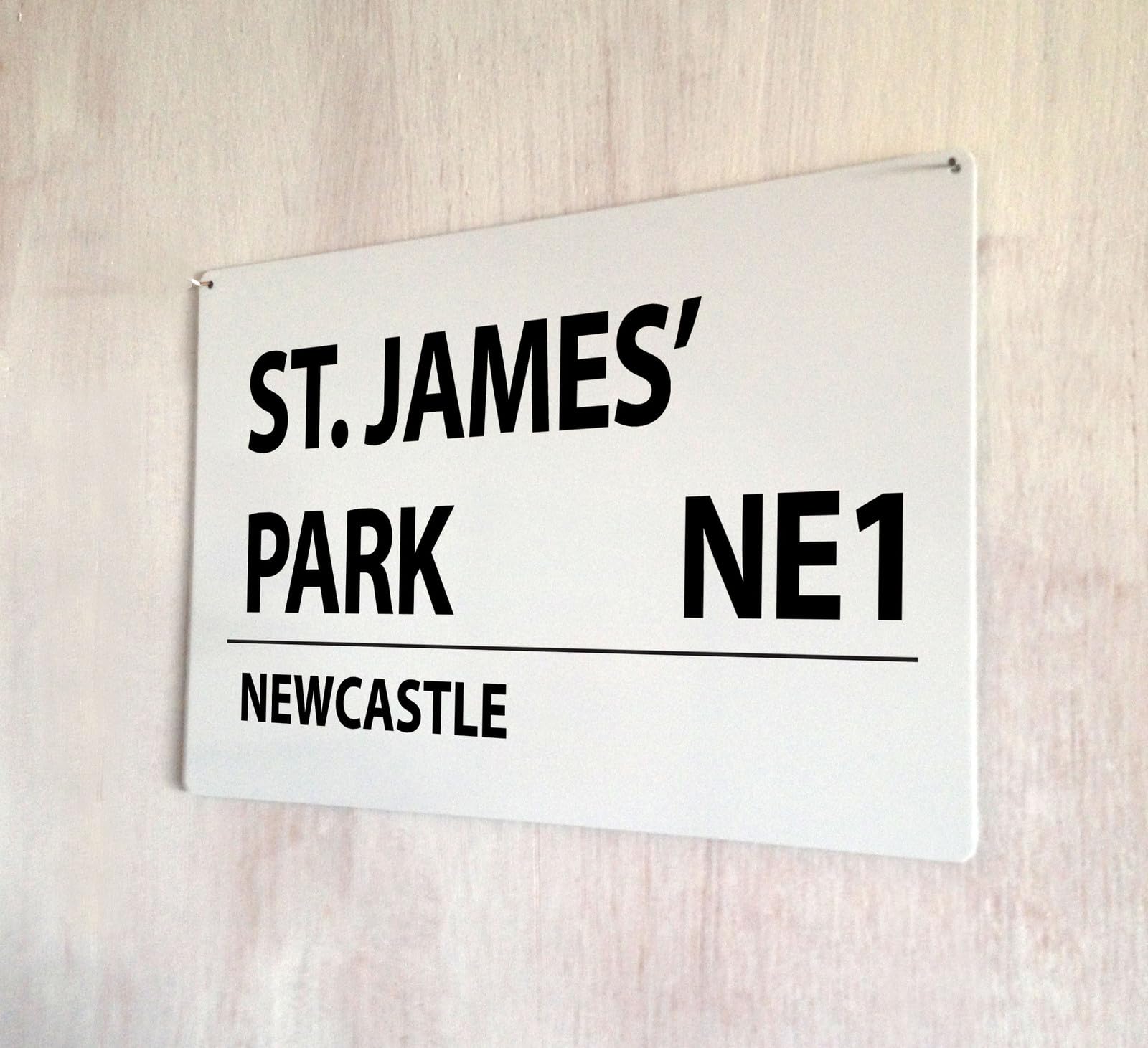 Yelacecca Tin Sign A30438 St. James' Park Newcastle Football Street Sign Street Sign 8X12 Inches