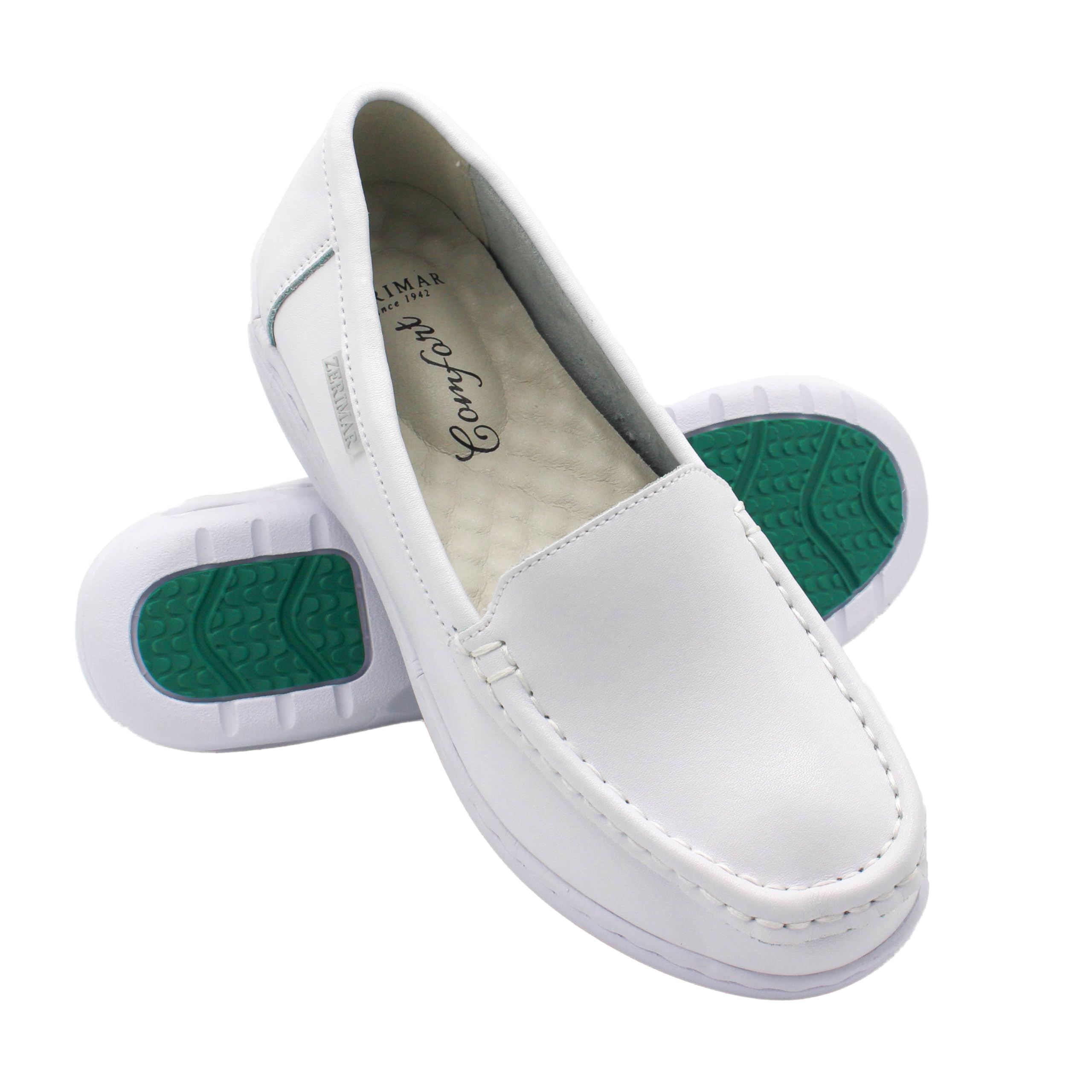 Zerimar Zapatos Mujer Cómodos Vestir - Mocasines Mujer Piel con Cámara de Aire - Bailarinas Mujer para Verano - Zapatos Verano Mujer - Mocasines Mujer en Piel - Elegantes y Cómodos.