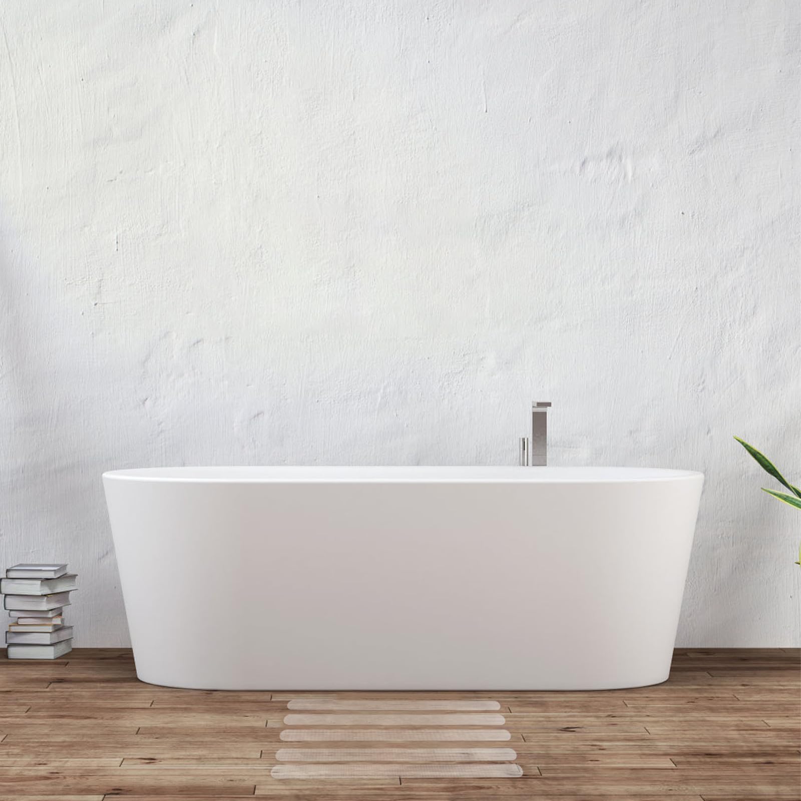 Abaodam Pegatinas Antideslizantes para Suelo y Bañera de Baño, 12 Piezas de Peva Transparentes Fuerte Adhesión y Removibles sin Daños para Seguridad en Ducha