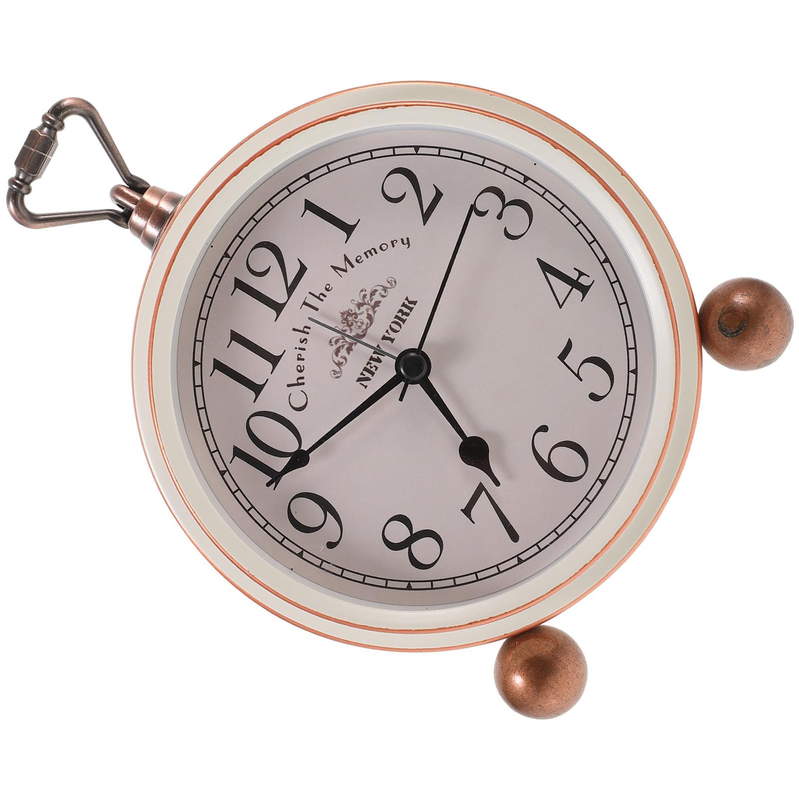 Alipis Reloj Despertador Retro de Metal para Escritorio Función Silenciosa y Escala de Clara Adecuado para Dormitorio y Sala