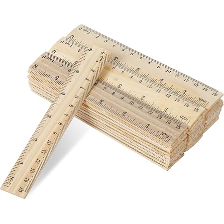 Amazon.com : Universal 59024 Flat Wood Ruler, Standard/Metric, 6 ...