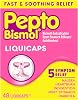 Pepto Bismol Liquicaps, Upset Stomach Relief, Bismuth Subsalicylate, Multi-Symptom Relief of Gas, Nausea, Heartburn, Indigestion, Upset Stomach, Diarrhea, 48 Liquicaps