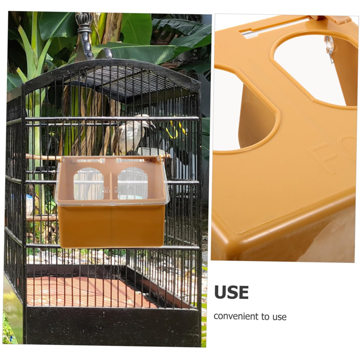 SUPVOX 6piezas Comedero para Pájaros Colgante De Alimentador Multifuncional para Aves para y Cotorras De Instalar y Resistente Accesorios para Jaulas De