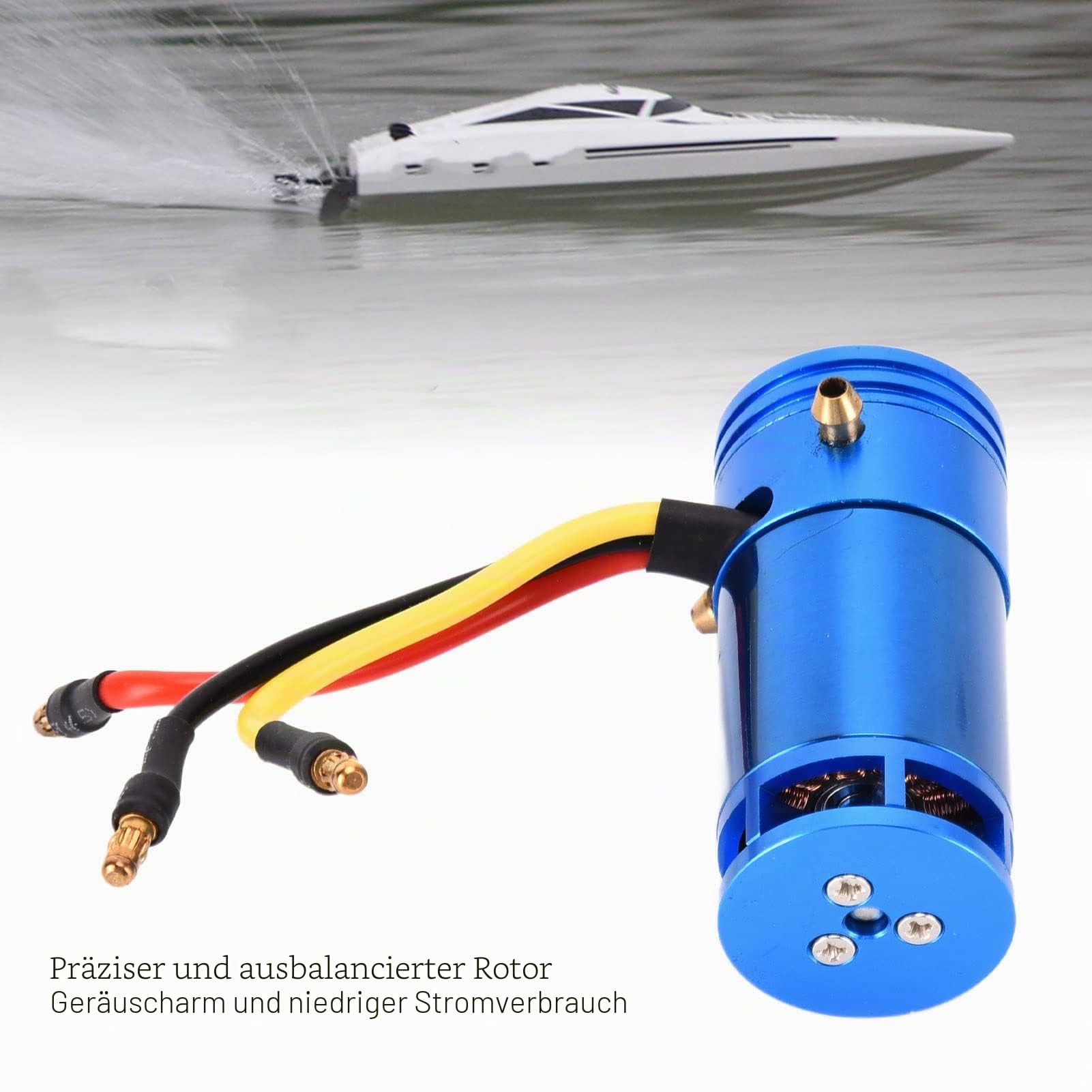 Wassergekühlt Bürstenloser Motor für RC-Boote, Hohe Zuverlässigkeit, Geräuscharm, Ferngesteuertes Boot Zubehör