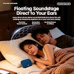 Bluetooth Pillow Speaker, Upgraded smart Screen, Sleep-inducing White Noise, Ultra-Thin 11mm，Black