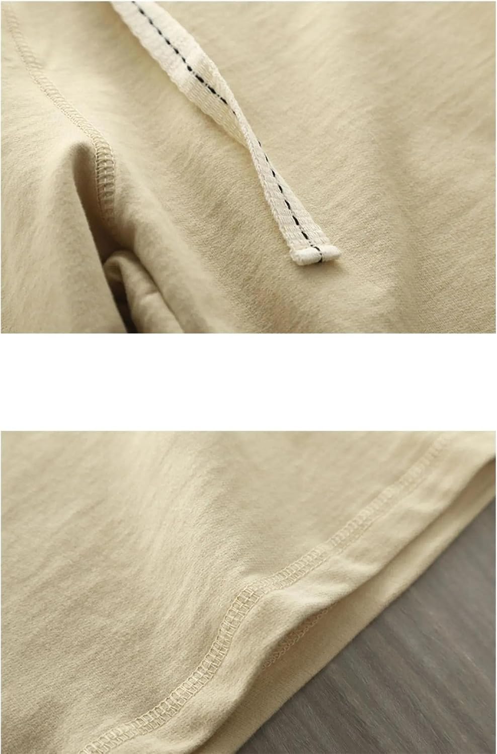 Mens Cotton Shorts Elastic Waist Loose Fit Soft Breathable Casual Summer Everyday Shorts