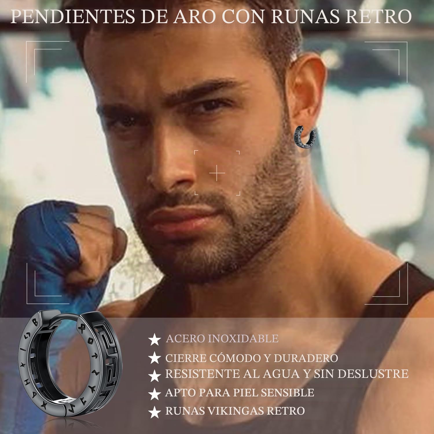 Pendientes Hombres Pendientes Vikingos Celtic Nórdicos Dragón Flecha Aros Vikinga Joyería Regalos Mujer