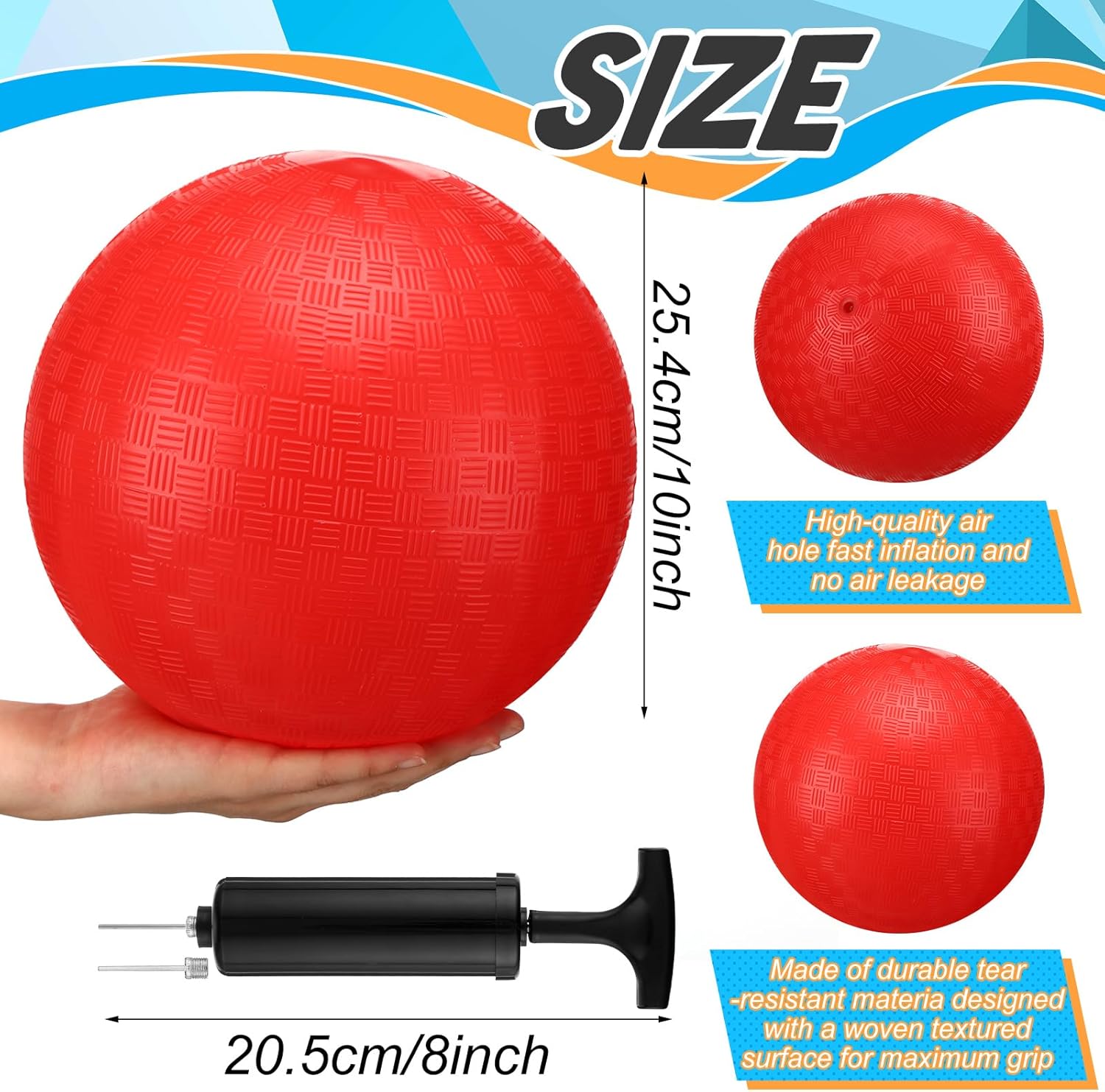 Poen 19 Pcs Sports Kickball Set Including 2 Pcs 10 Inch Playground Ball with Air Pump 5 Rubber Bases 10 Foul Marker Discs and a Flip Scoreboard for Adults Outdoor Backyard Game