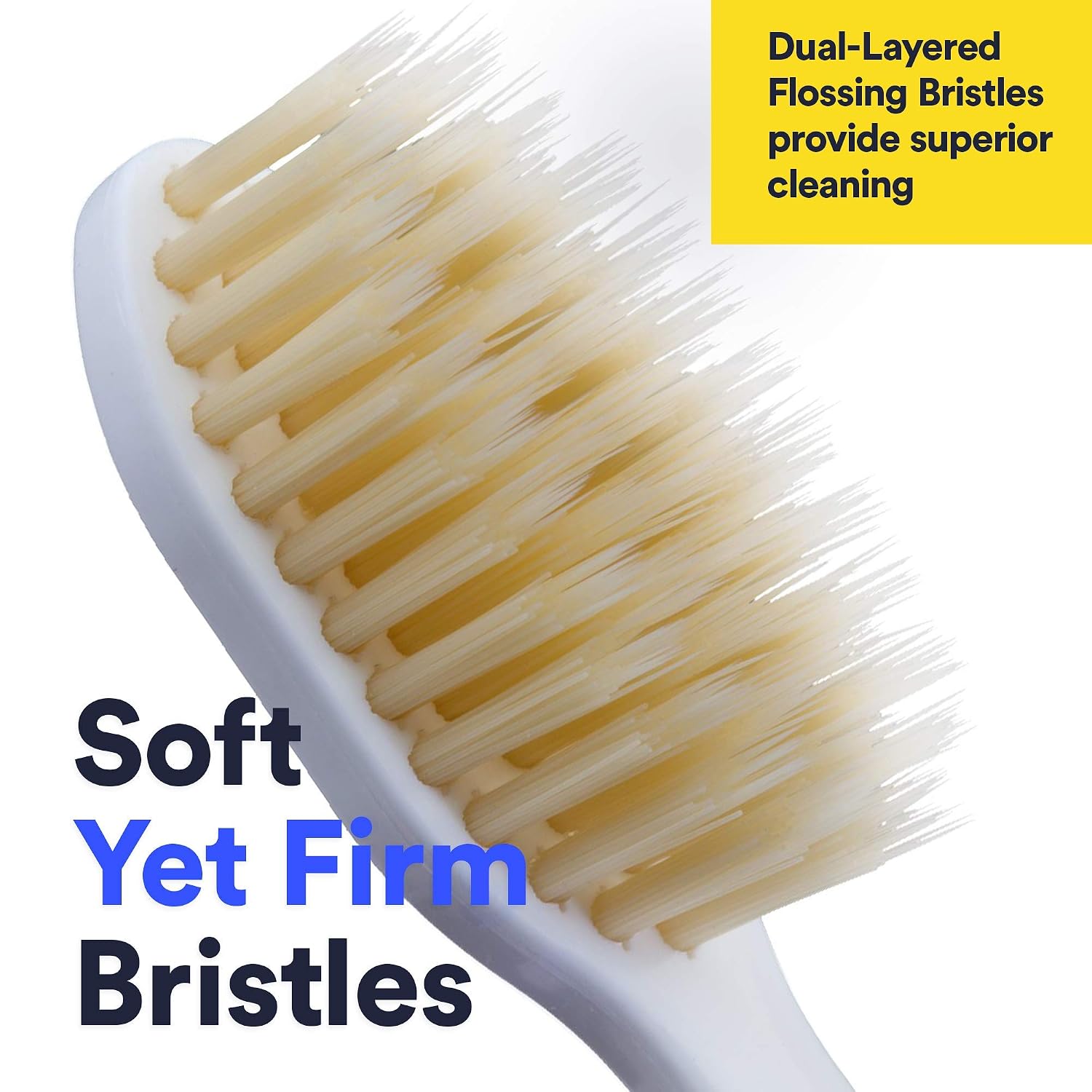 MOUTHWATCHERS Dr Plotkas Extra Soft Flossing Toothbrush Manual Soft Toothbrush for Adults, Ultra Clean Toothbrush, Good for Sensitive Teeth and Gums, Multicolor, 6 Pack