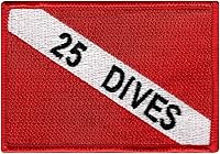 Vista 2 de Divemaster - Parche bordado para buceo, emblema de buceo, recuerdo