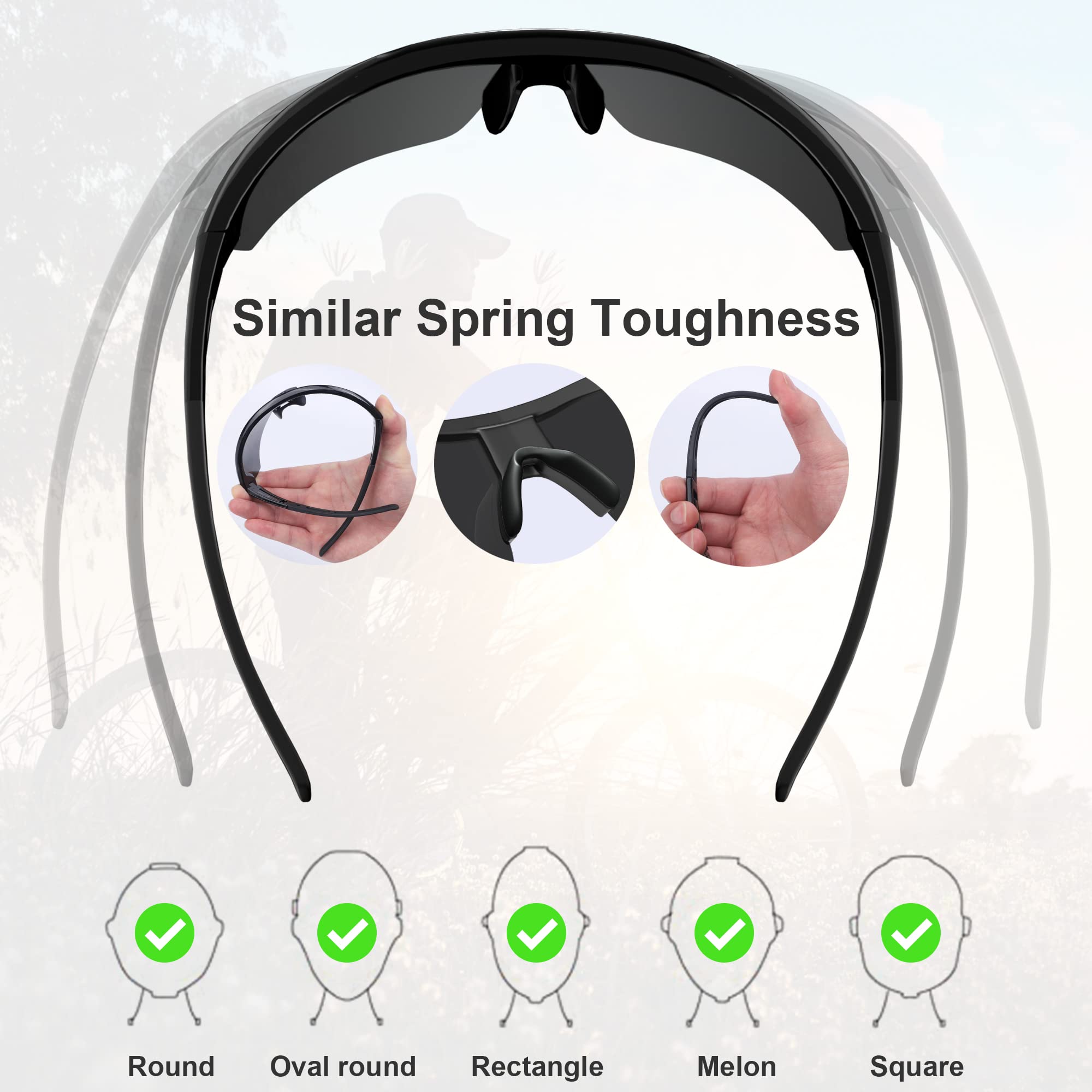 Gafas de seguridad tintadas para hombres, resistentes a arañazos e impactos, protección ocular (6 unidades, gris)