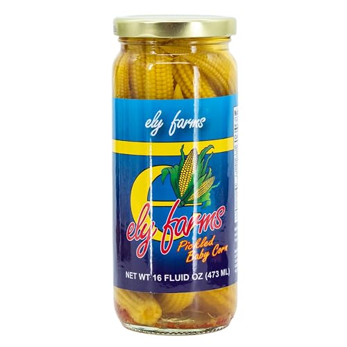 Ely Farms Pickled Baby Corn – Family Recipe, 16 oz