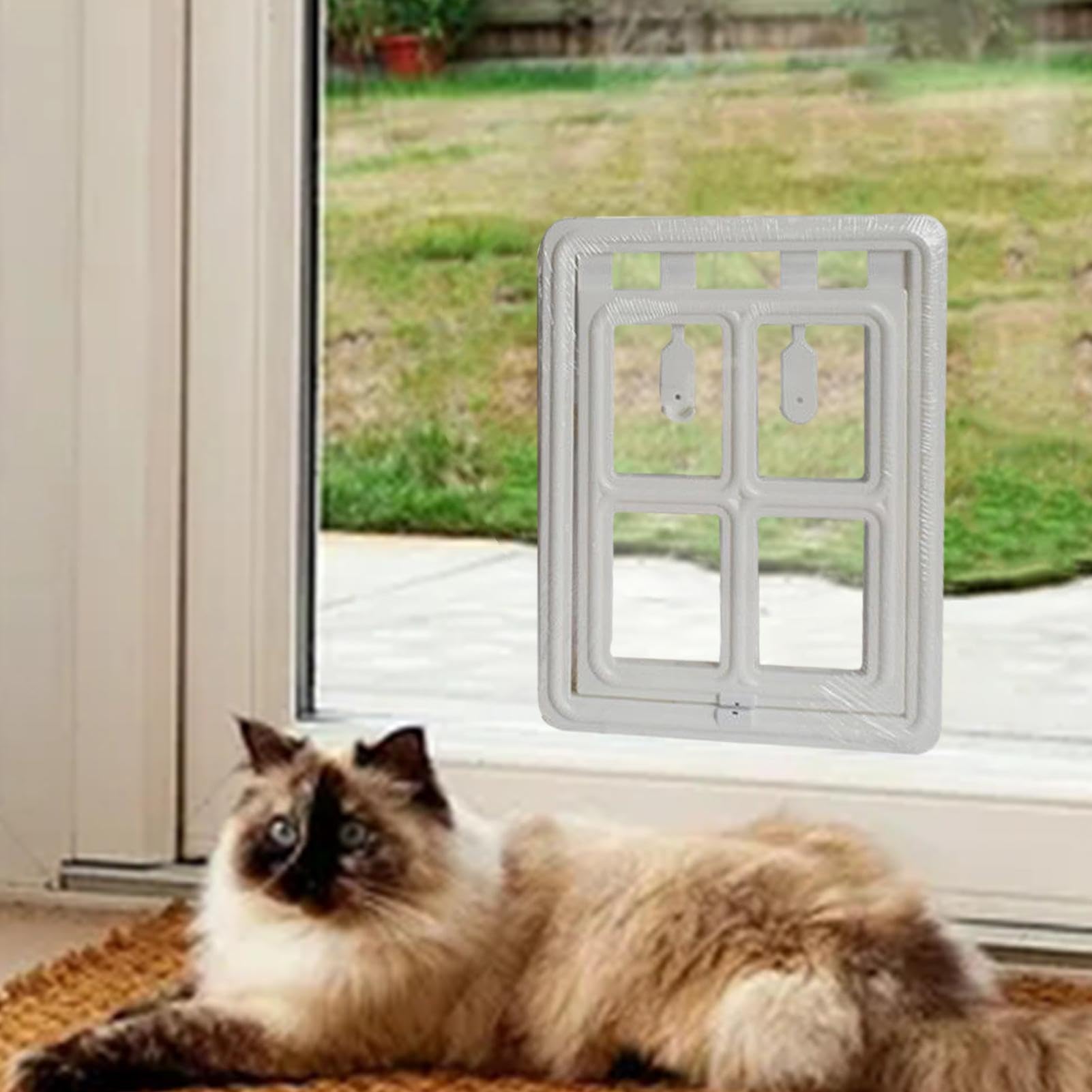 Trappes À Chat Accessoire Indispensable Pour Chien Et Animaux Installation | Chatière Magnétique De Fenêtre Volet Souple Isolé Imperméable Pour Accès Intérieur/Extérieur